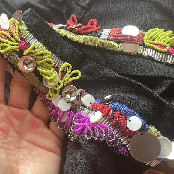 NANETTE LEPORE temptress tunic beaded SzM halter Tback NWT - Picture 9 of 9